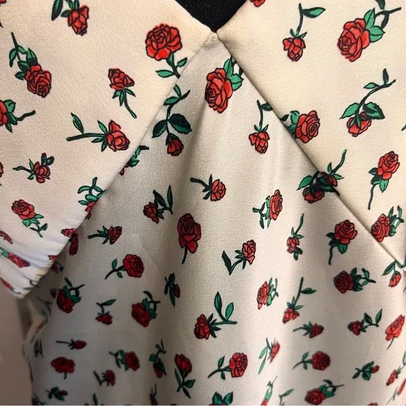 Maxi Slip Dress Rose Sz L Adjustable Straps Side Slit Vintage-inspired Viral - Picture 3 of 9